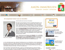 Tablet Screenshot of amon-immobilien.de